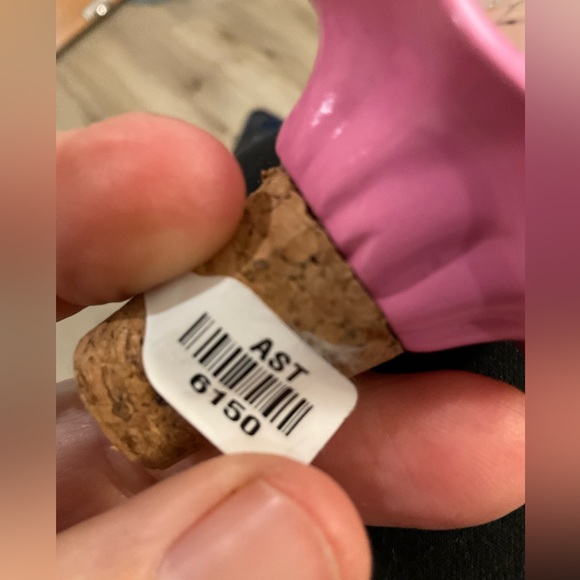 Leg fishnet tutu dancer wine bottle topper cork stopper New gift party NWT - Picture 6 of 6